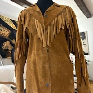 Vintage suede fringe shirt.